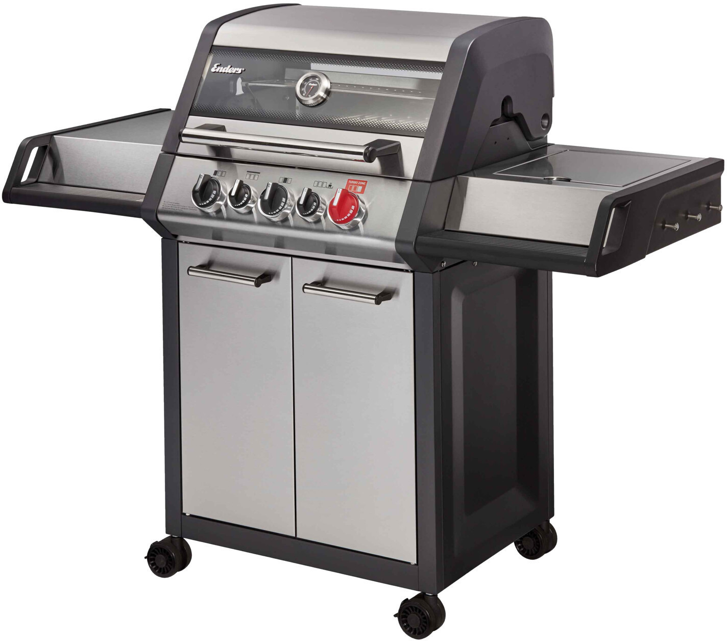 Enders 83766 Monroe Pro 3 SIK Turbo für 464€ – Gasgrill mit 64x49cm Grillfläche, Backburner &amp; 400°C-Turbo-Zone