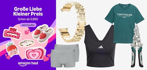 Herzerwärmend! ❤️ Valentinstags-Angebote bei Amazon - z.B.: Tom Tailor Herren T-Shirt für 8€