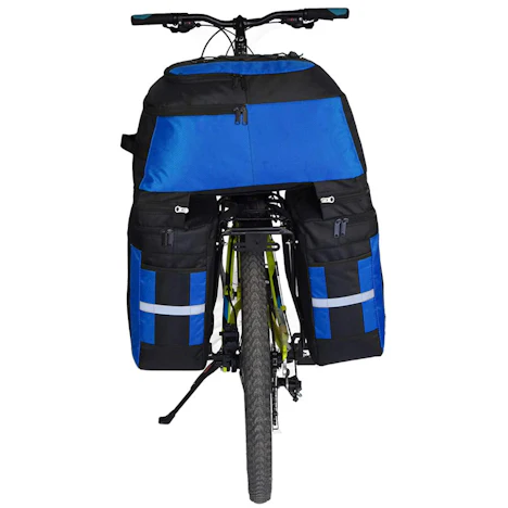 Multifunktion Fahrrad Gepäcktaschen, 3 in 1 Reißfest 70L