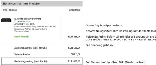 Marantz SR6007 für 555€ - 7.2 AV-Receiver mit AirPlay, 3D und 4K *UPDATE* (Update 2)