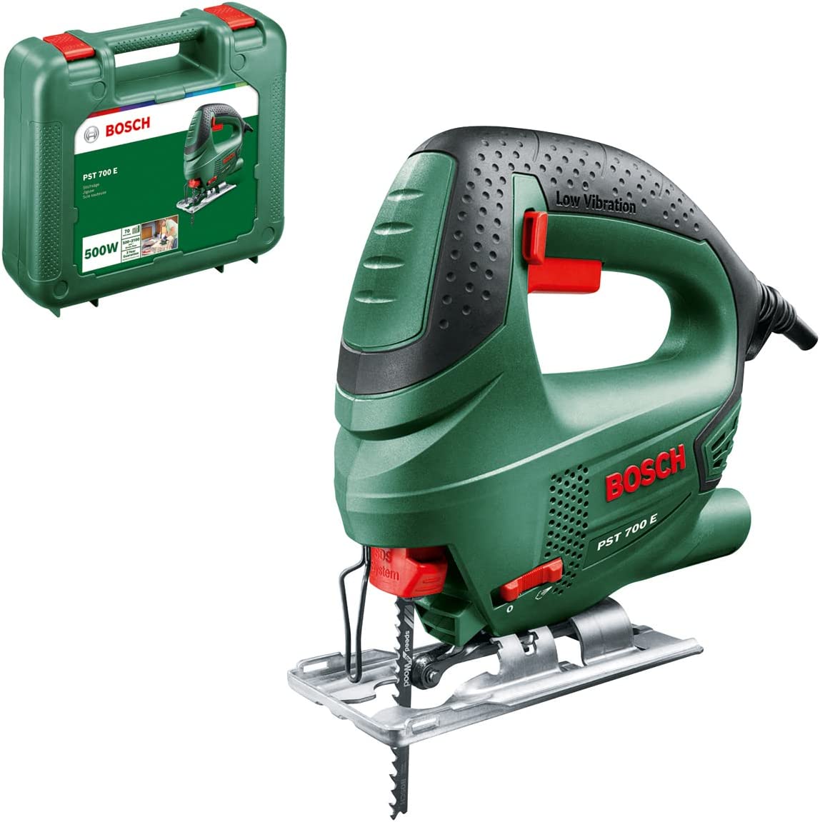 Bosch PST 700 E für 51€ – Stichsäge mit 500W, Sägeblatt und Koffer