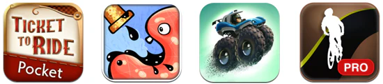 Momentan kostenlose iPhone/iPad-Apps - Ticket to Ride, Feed Me Oil, MotoHeroz, Runtastic Moutain Bike Pro