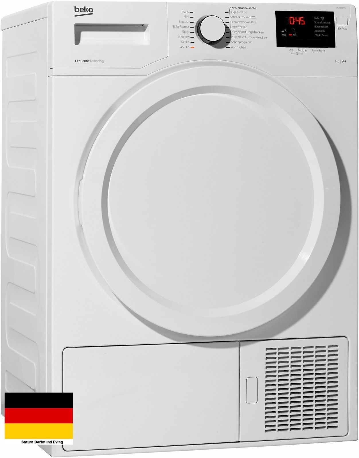 7KG Wärmepumpentrockner BEKO DS 7333 PA0 für 333 EUR inkl. Lieferung
