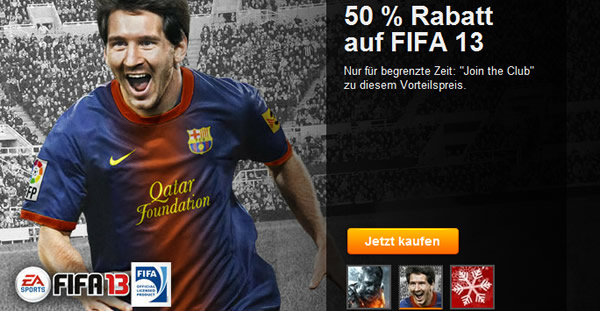 FIFA 13 PC für 16€ als Download über Origin Client