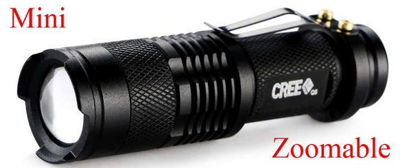CREE Q5 LED Einstellbare Zoom Fokus Lampe für 2€