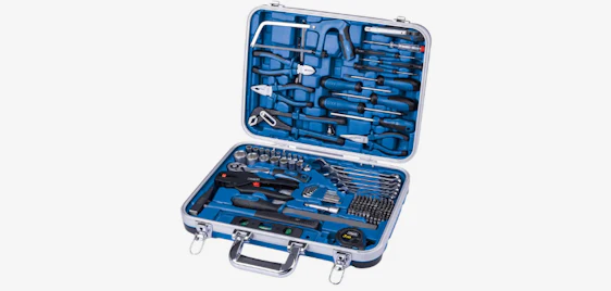 Perfekt sortiert in der Werkstatt! 🛠️ Scheppach TB173 Werkzeugkoffer für 80€ 🧰