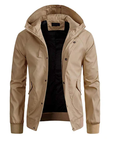 AOWOFS Leichte Herren Sommer Jacke mit Kapuze in fünf Farben für 27,99€ statt 39,99€