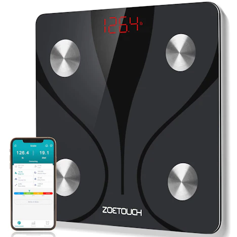Körperfettwaage Bluetooth Personenwaage 1byone ZOETOUCH für 31,59 EUR inkl. Versand