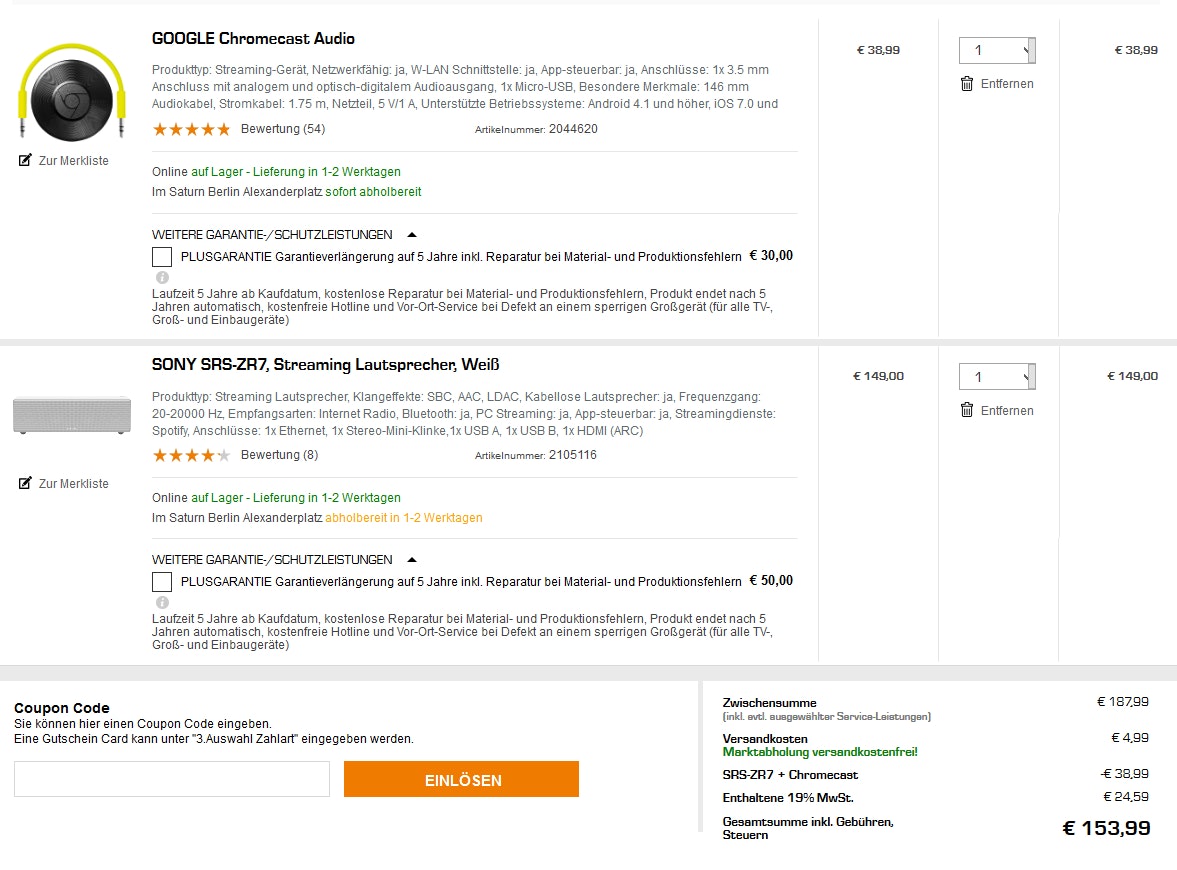 warenkorb saturn bundle