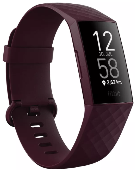 Fitness-Tracker Fitbit Charge 4 mit GPS, Schwimmtracking &amp; bis zu 7 Tage Akkulaufzeit, Palisander