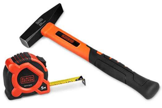 Black & Decker Schlosserhammer nach DIN 1041 + Maßband für 8€