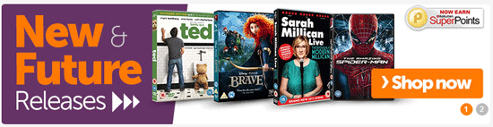 15 Pfund Gutschein ohne MBW für Blu-rays und DVDs 