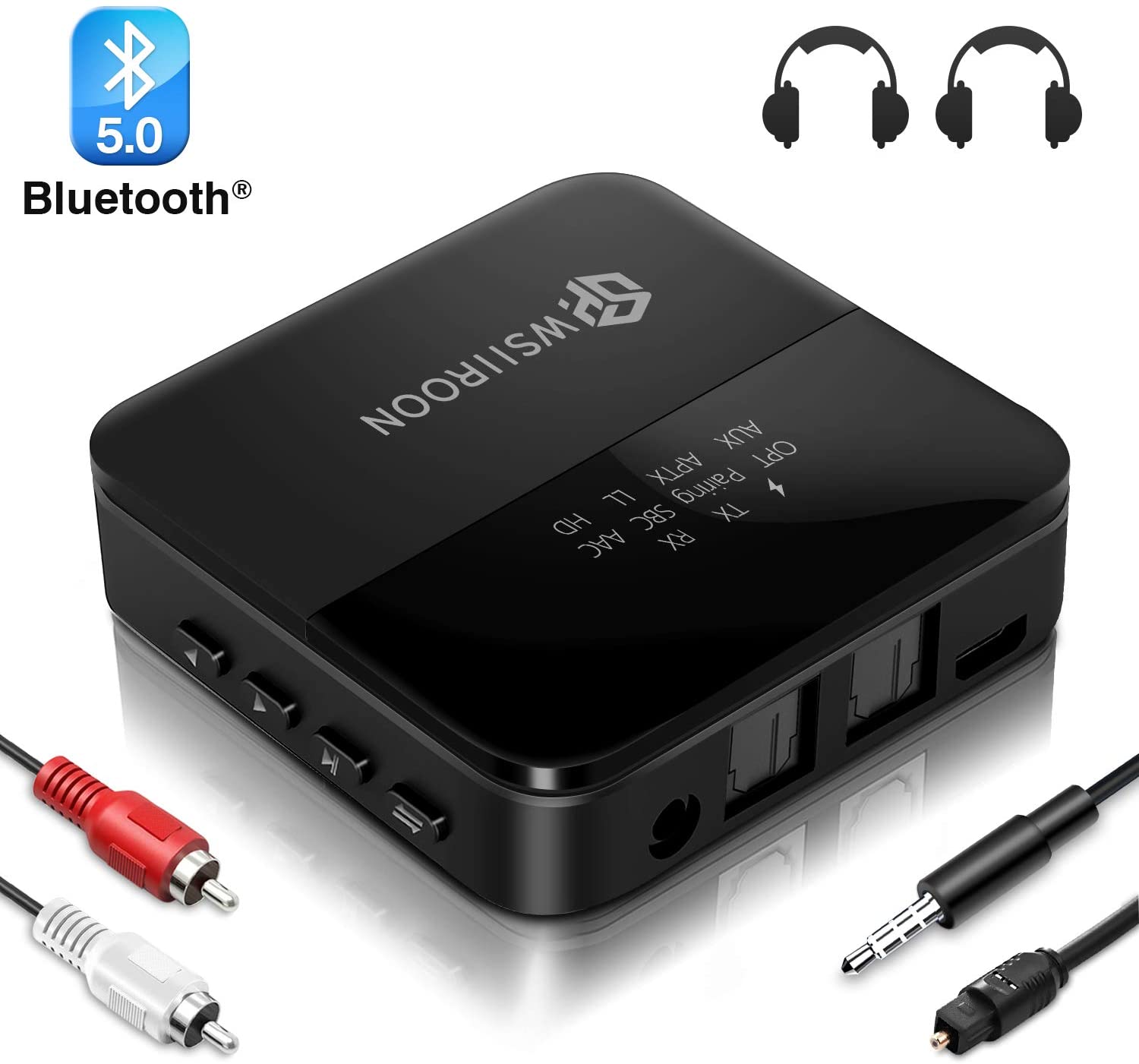 Wsiiroon Bluetooth 5.0 Adapter für 22€ - als Transmitter und Receiver nutzbar
