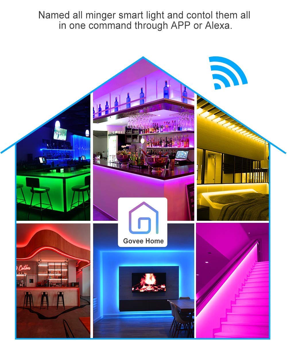 WiFi Led Strip mit Amazon Alexa steuerbar, 5 Meter 