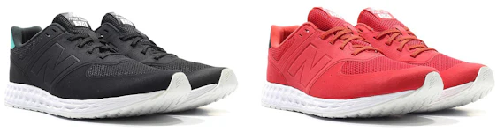 New Balance 574 Fresh Foam Sneaker für je 74€ - in Schwarz oder Rot