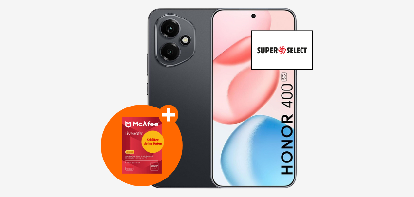 50€ Wechselbonus! 🤩 Honor 400 – im 45GB 5G o2-Tarif nur 12,99€ mtl. 