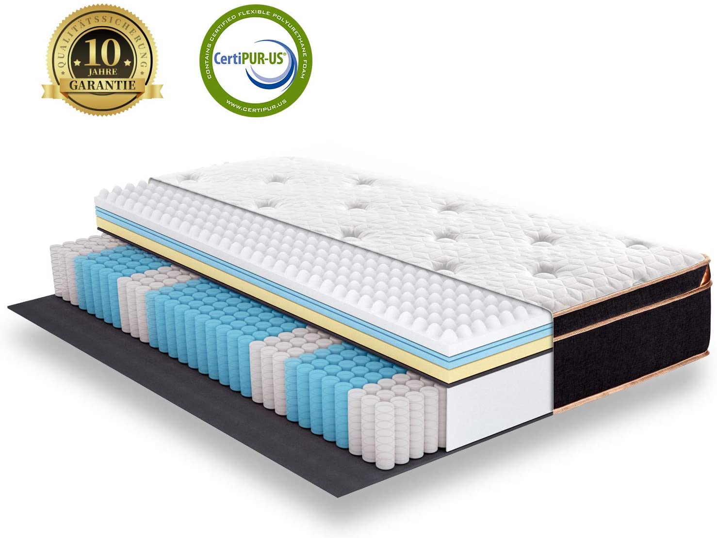 BedStory 7 Zonen Federkernmatratze (50% Rabatt auf versch. Größen)