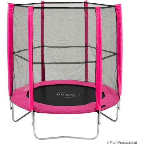 42% Nachlass auf Plum Products Rosa Trampolin 185cm mit Sicherheitsnetz