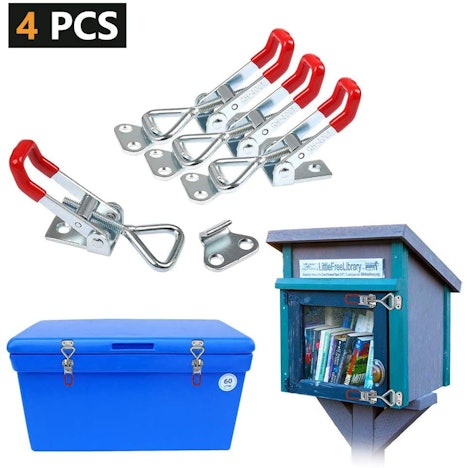 GH-4001 Spannverschluss Kistenverschluss Edelstahl -Kniehebelspanner Hebelverschluss - Verstellbar Schnapp Knebel Verschluss - 100kg