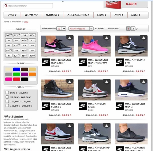 Nike Schuhe im SALE - z.B. Nike Air Max 1 ab 69,95€