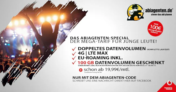 Gratis doppeltes Datenvolumen bei den Vodalfone Young Tarifen