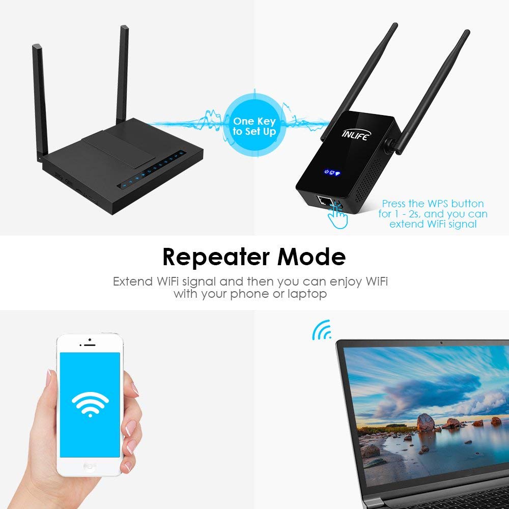 18% off Wifi Verstärker Repeater mit Dual-Band Technologie für 25.50 Euro