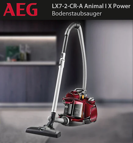 AEG LX7-2-CR-A Animal I X Power beutelloser Bodenstaubsauger Staubsauger 750 W