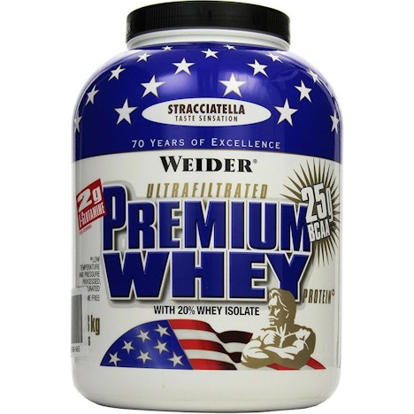 Weider Premium Whey Protein Erdbeere-Vanille 2300g mit 34% Rabatt