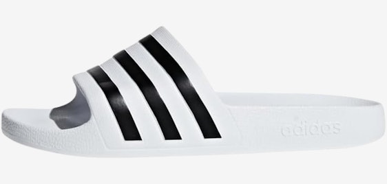 Adidas Adilette Aqua für 14€ - Schwimmbadklassiker in Weiß / Schwarz