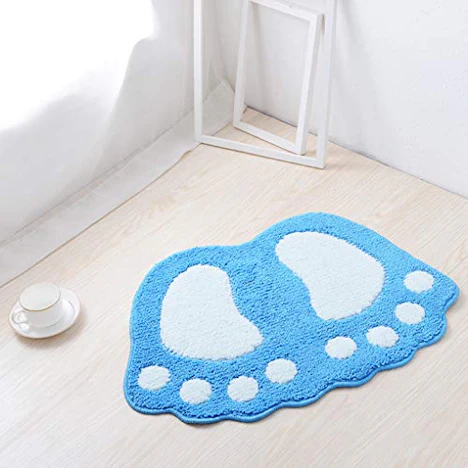 Indoor Füße Form Fußmatte-Fuss-Auflage Badezimmer Antirutsch Teppiche Küche Flur Toilette Anti-Rutsch-Teppiche