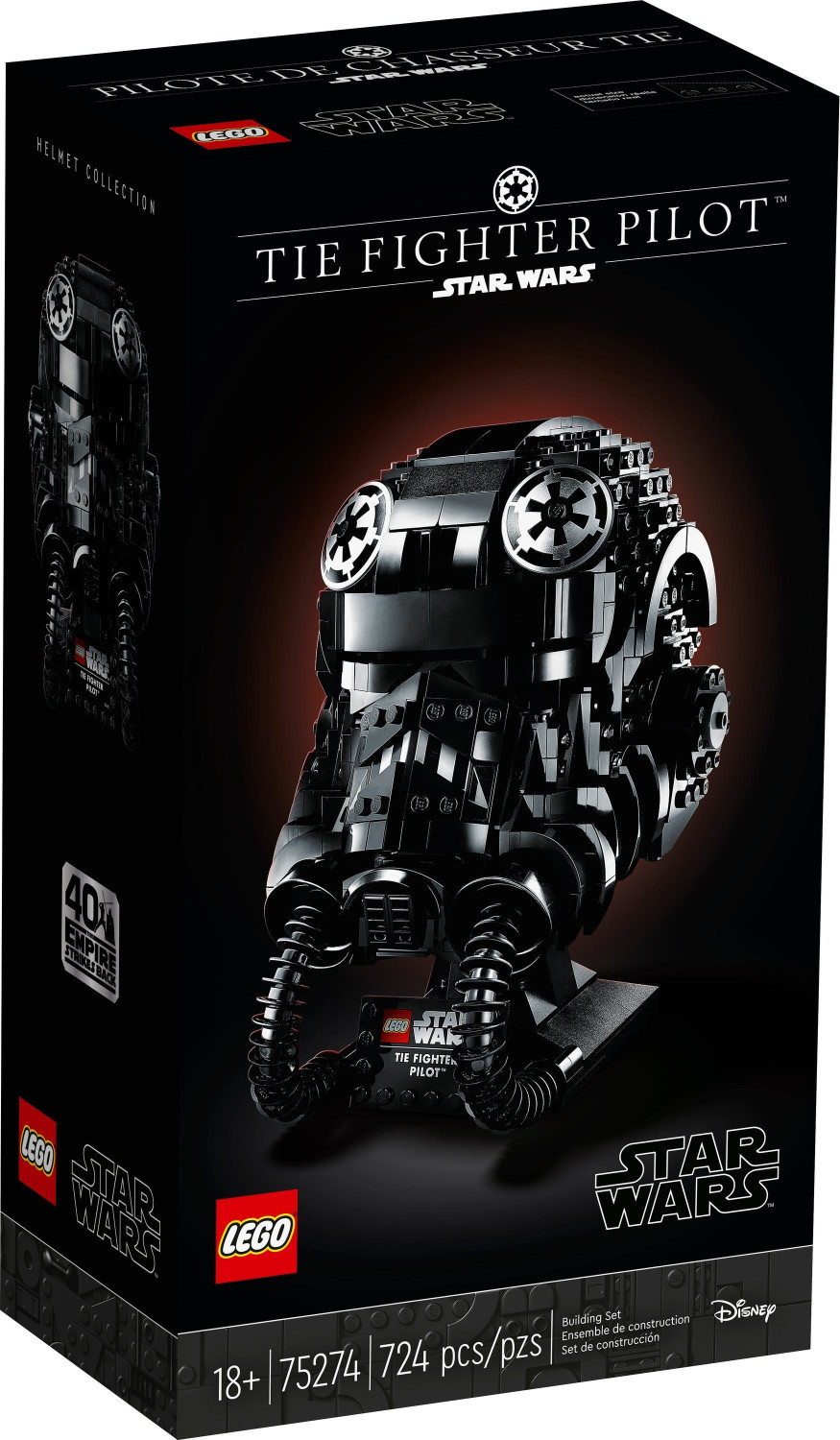 Lego Star Wars Tie Fighter Pilot Helm (75274) für 50€ - 724 Teile, ab 18 Jahren
