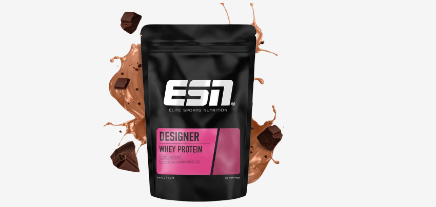 1kg ESN Designer Whey Protein Pulver für 28€ - Chocolate, ideal zum Muskelaufbau und -erhalt