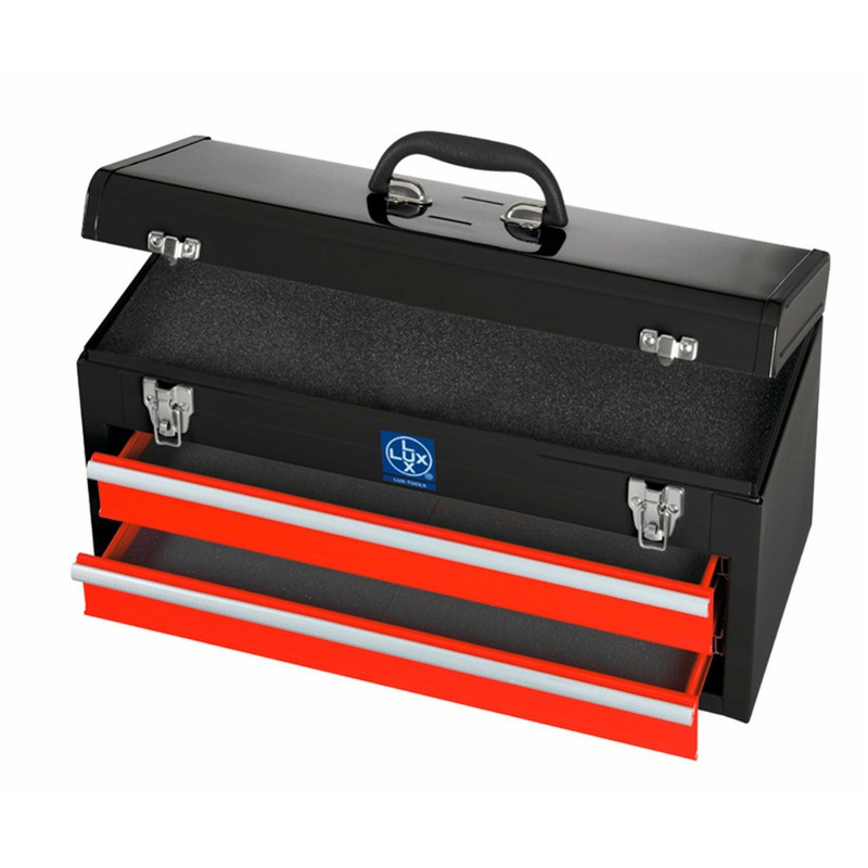 Aktion: LUX Tools Werkzeugkoffer Metall mit 2 Schubladen 14,99€ günstiger