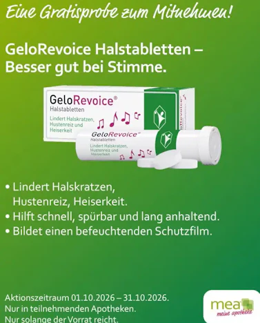 GeloRevoice Gratisprobe zum mitnehmen!