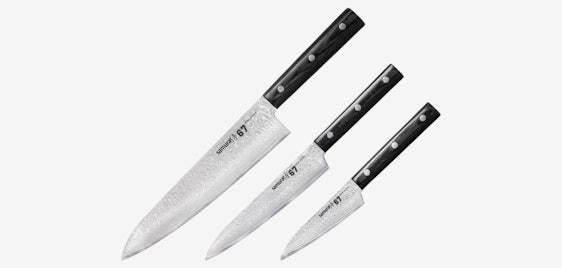 Samura Damastmesser Set für 66€ - 67 Lagen Stahl, 61 HRC Härte