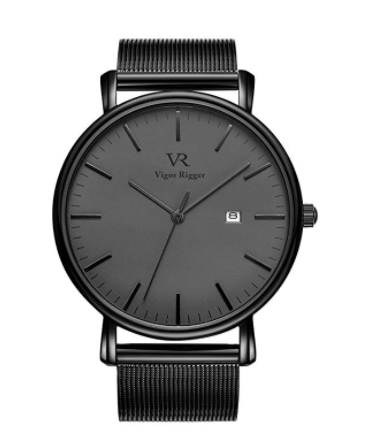 40% Rabatt auf Vigor Rigger Mens Womens Uhren Ultra Slim White Armbanduhr mit Datum für 17.99€