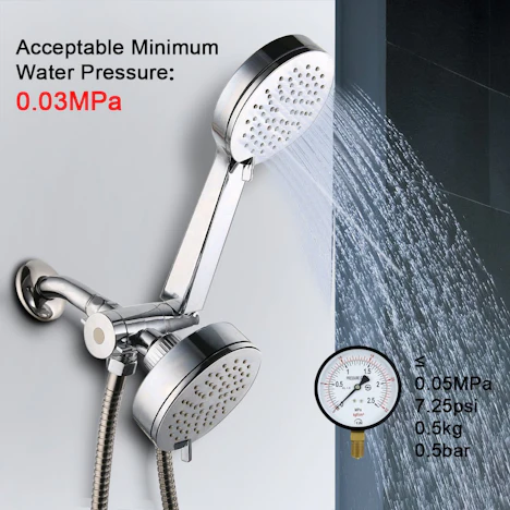 Amazon - Handbrause 10 cm Duschkopf Hochdruck mit Edelstahl-Schlauch 5 Euro