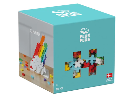 🎄 Kreativ-Set für kleine Baumeister: Plus-Plus 600 Teile Regenbogen für nur 21,19 € 🎁