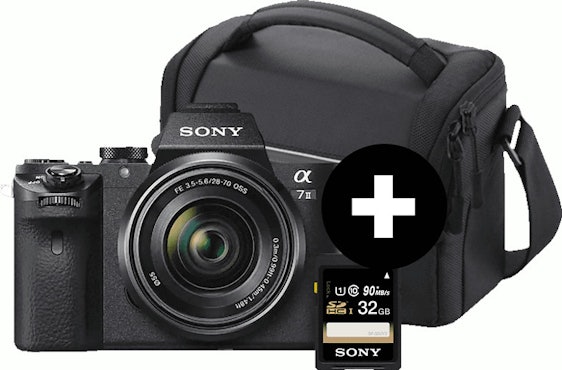 Alpha 7 M2 Kit (ILCE-7M2K) für 744€ - 24,3MP Vollformat-Systemkamera mit 28-70 mm Objektiv