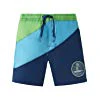Schiesser Jungen Badeshorts Surf Rat Henry Swimshorts, Blau (Hell Blau 805), 92 (Herstellergröße: 092)