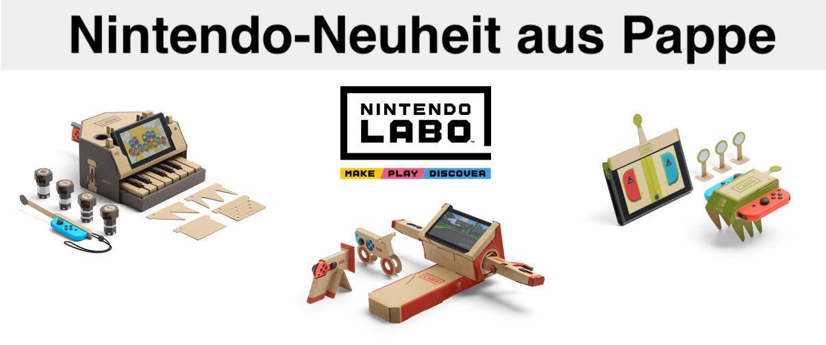 Nintendo Labo für die Switch » Neuer Gaming-Trend aus Pappe?
