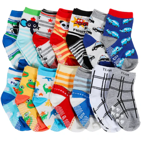 Lictin 14 pairs baby anti slip socks baby ABS anti slip socks Für 8.39€ ( statt auf 13.99€)