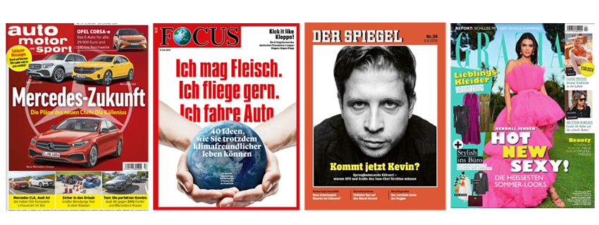Kostenlose Mini-Abos bei Meingratisabo - z.B. Focus, Spiegel, Auto Motor Sport, Grazia und mehr!