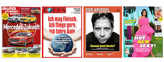 Kostenlose Mini-Abos bei Meingratisabo - z.B. Focus, Spiegel, Auto Motor Sport, Grazia und mehr!