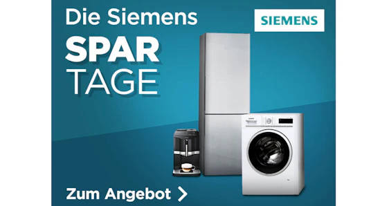Siemens Spartage bei AO.de - Bis zu 40% Rabatt am Wochenende