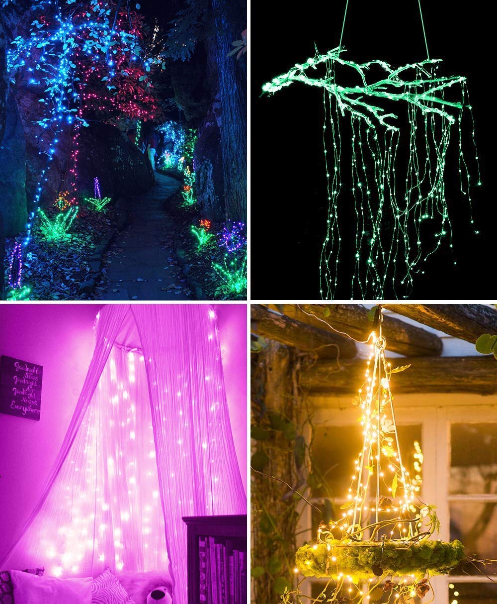 5m Lichterketten mit RF Fernbedienung Batteriebetriebene 2.Stück