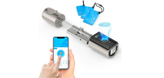 Ruilon smartes Türschloss für 132€ 🚪🔒 - mit Fingerabdrucksensor, App-Steuerung und RFID Karte