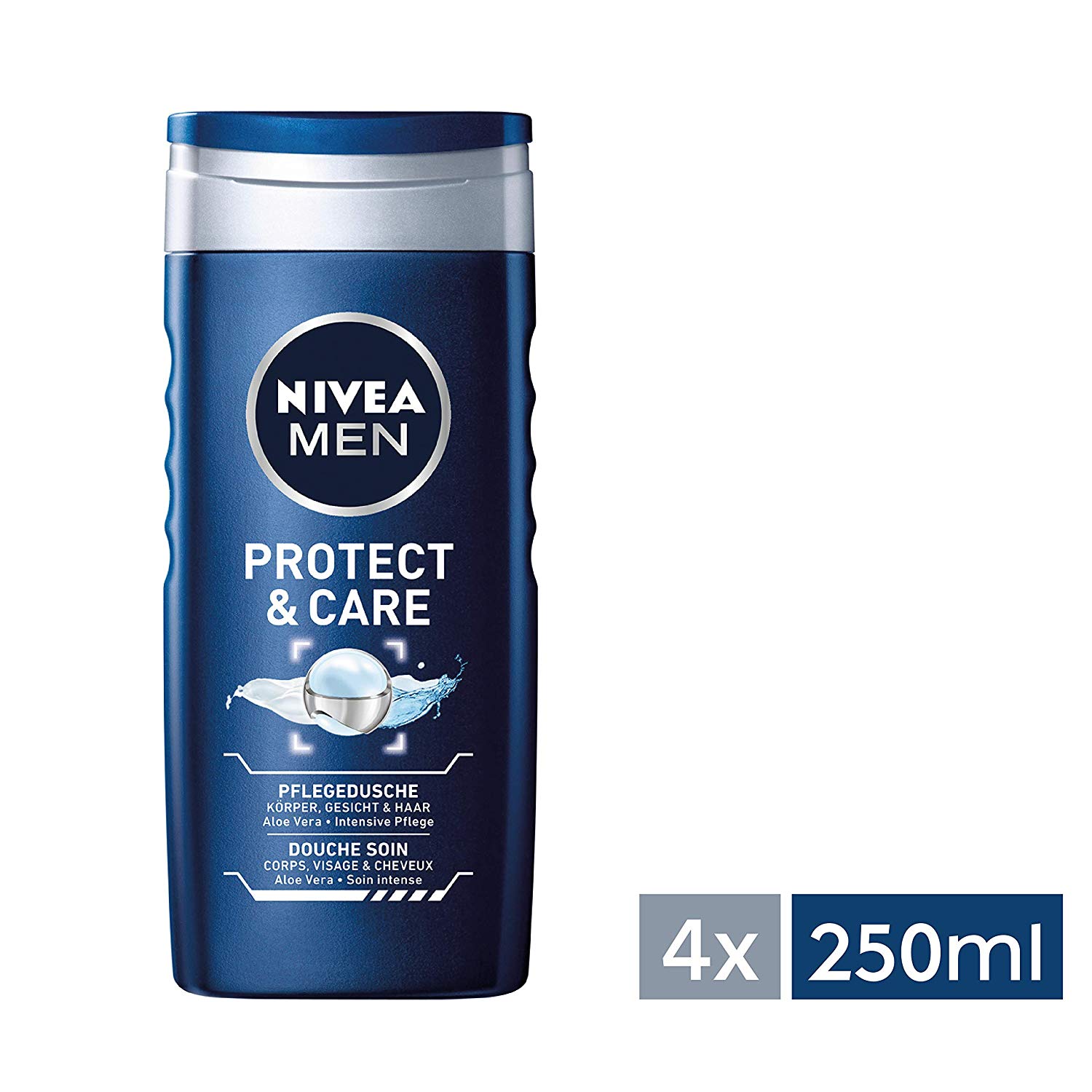 [Amazon Spar-Abo] 4er Pack NIVEA MEN Duschgel Protect &amp; Care (4x250ml)