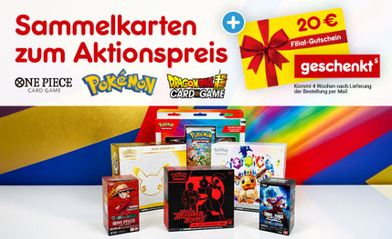 Nicht mehr lange! - 20€ Netto-Filial-Gutschein auf Eure Sammelkarten-Bestellung sichern 🎁🃏