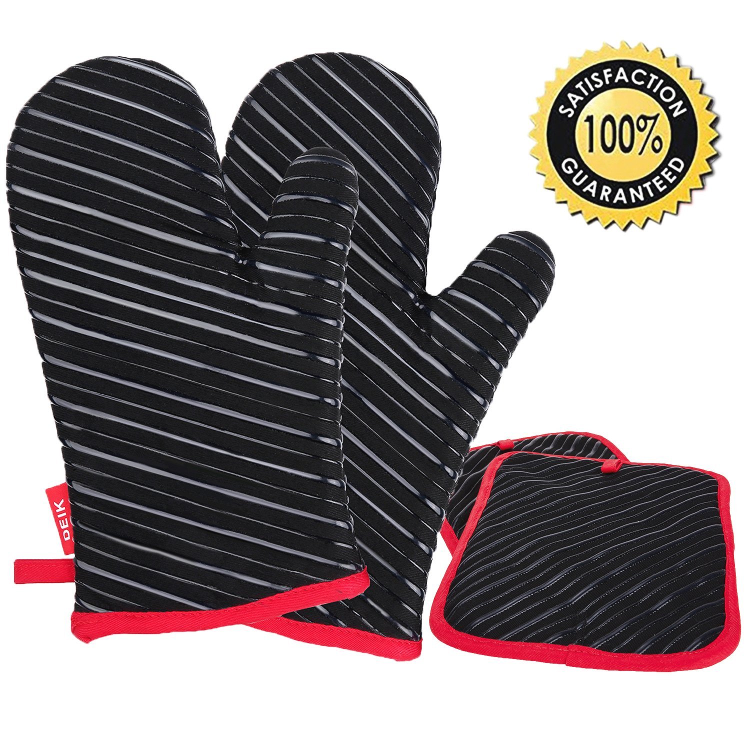 2 Paar Deik Ofenhandschuhe und Topflappen bis zu 240℃ 8.48€